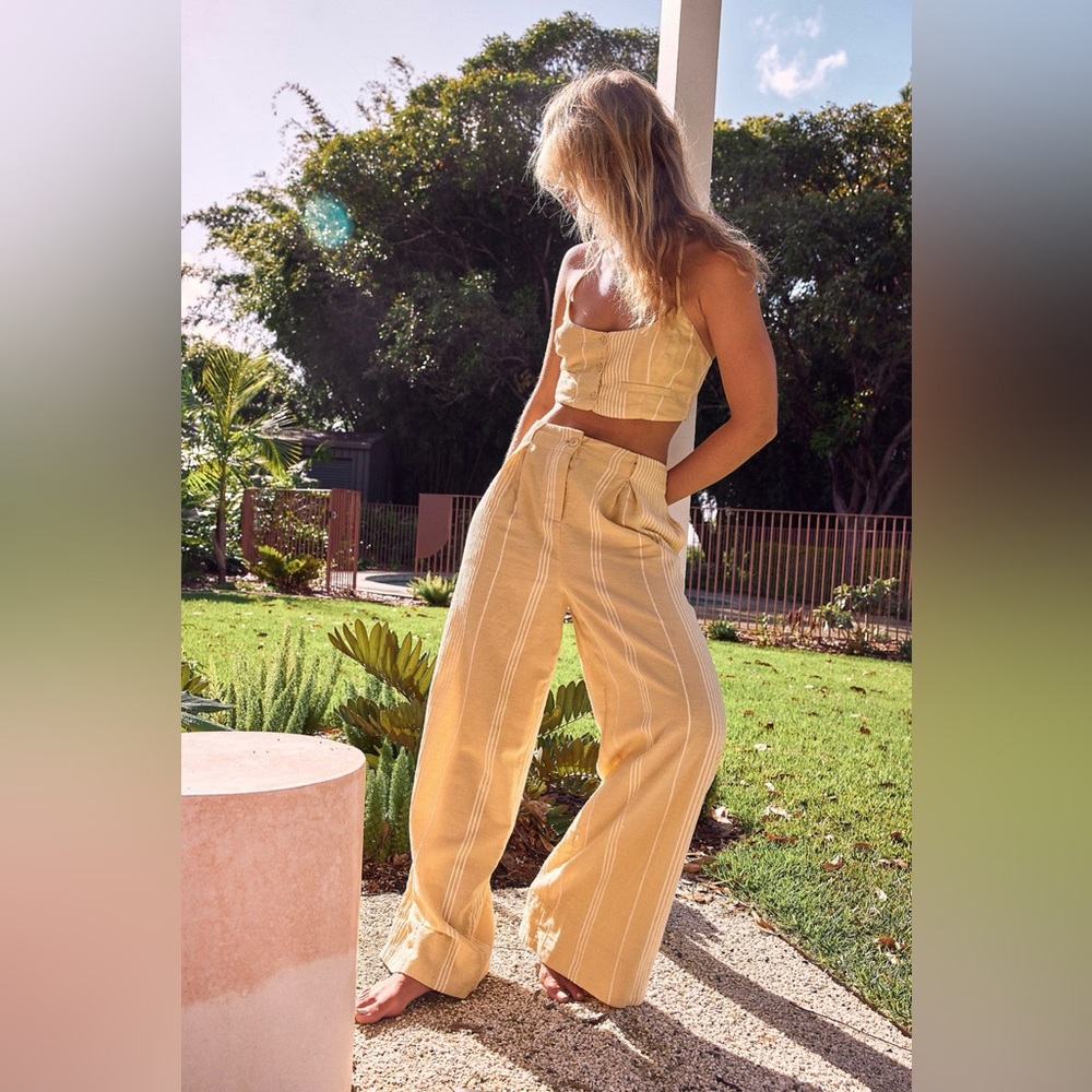 NWOT Free People Casual Friday Set in Natural size S